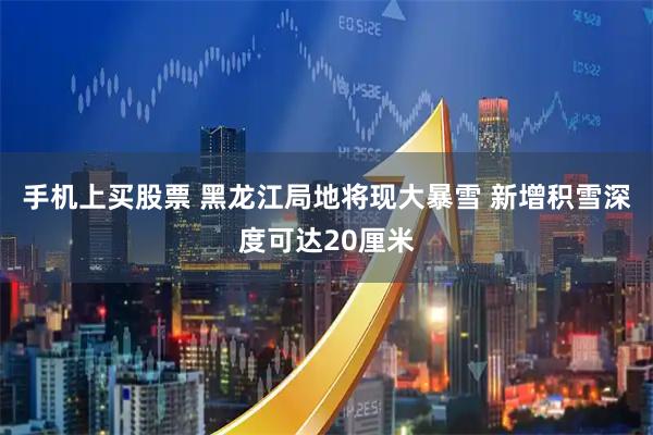 手机上买股票 黑龙江局地将现大暴雪 新增积雪深度可达20厘米